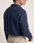 Étienne French Linen Shirt (Blue Navy)