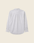 Luca Hidden-Placket Stripe Shirt