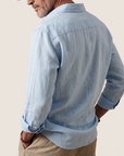 Étienne French Linen Shirt (Sky Blue)