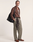 Étienne French Linen Shirt (Espresso Brown)