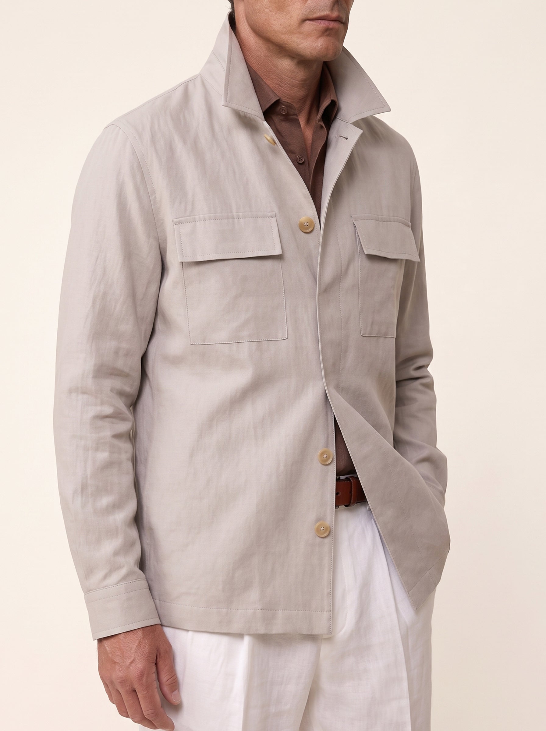 Sébastien Silk-Linen Overshirt