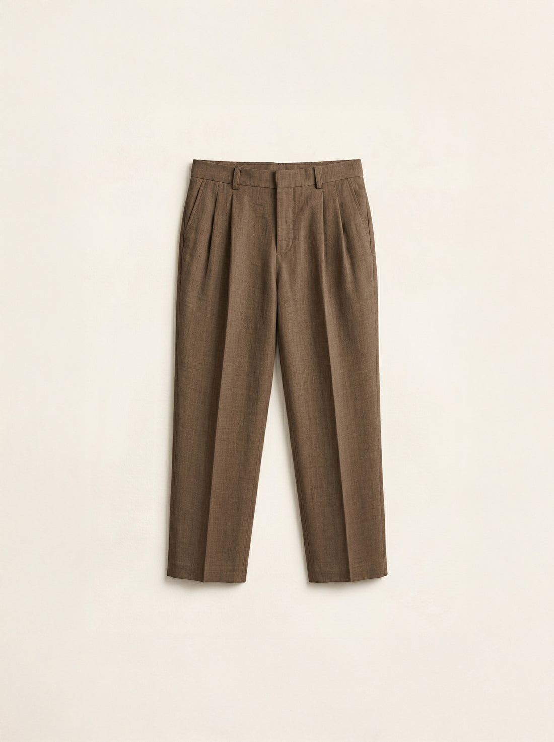 Lorenzo Linen Pleated Trousers