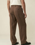 Lorenzo Linen Pleated Trousers