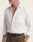 Étienne French Linen Shirt (Milk White)