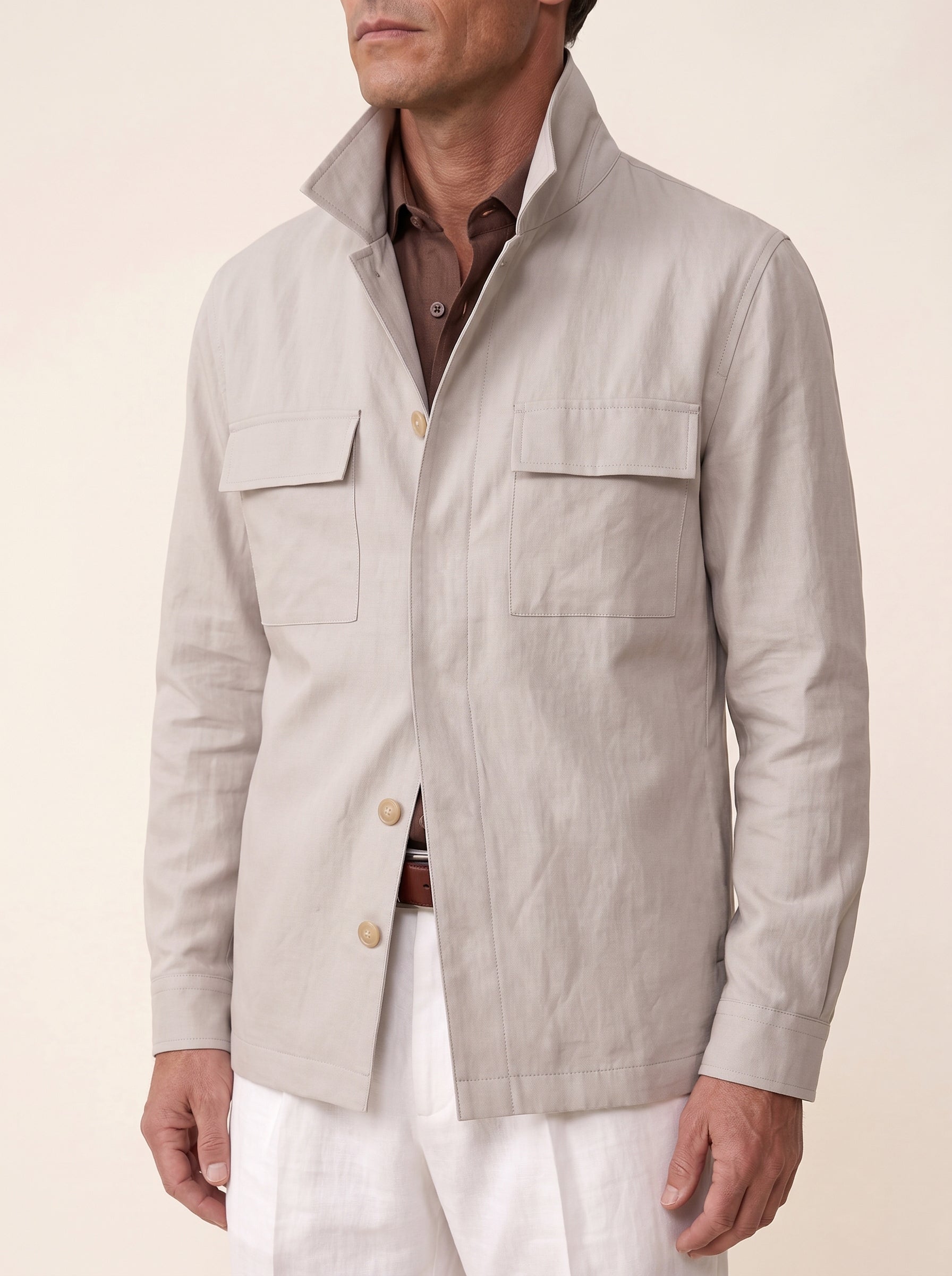Sébastien Silk-Linen Overshirt