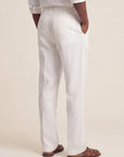 Alessio Linen-Viscose Pleated Trousers