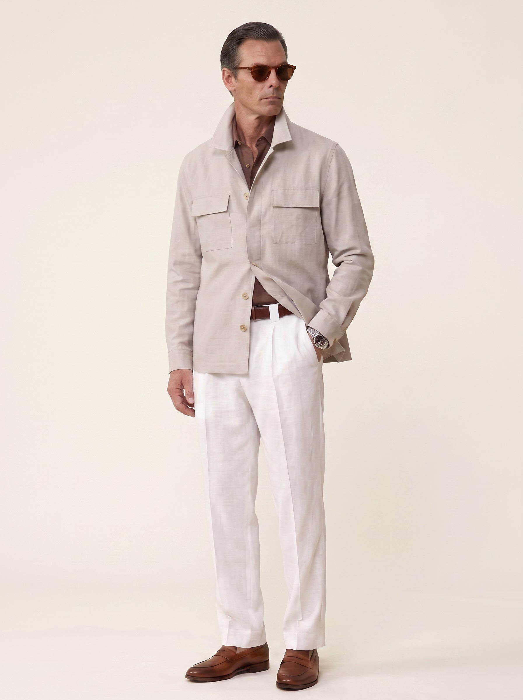 Sébastien Silk-Linen Overshirt