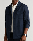 Adrien Silk-Linen Safari Jacket