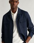 Adrien Silk-Linen Safari Jacket