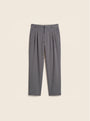 Arden Cotton-Lyocell Tailored Trousers (Charcoal Grey)
