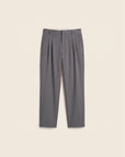 Arden Cotton-Lyocell Tailored Trousers (Charcoal Grey)