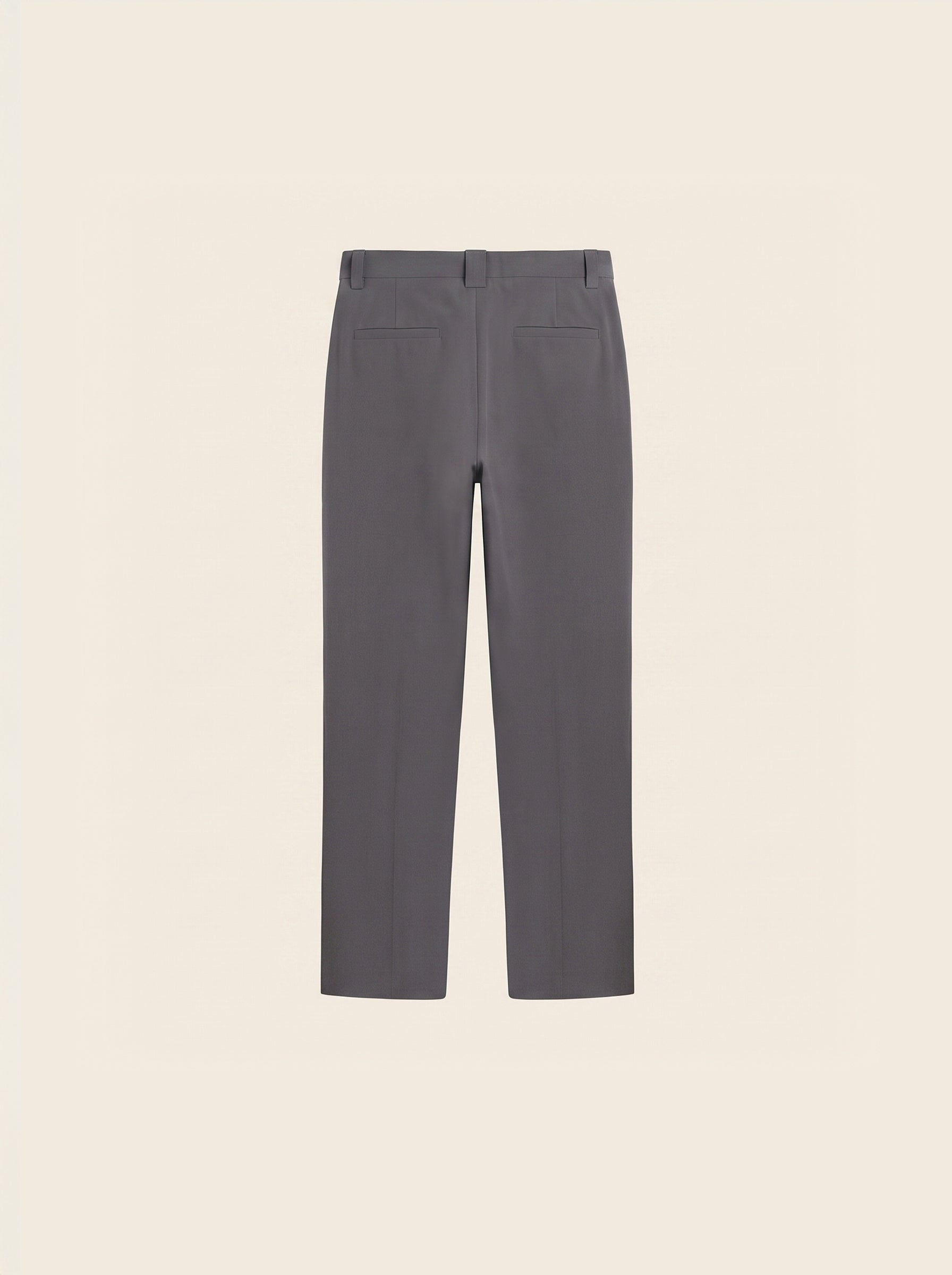 Arden Cotton-Lyocell Tailored Trousers (Charcoal Grey)