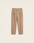 Arden Cotton-Lyocell Tailored Trousers (Sandstone)