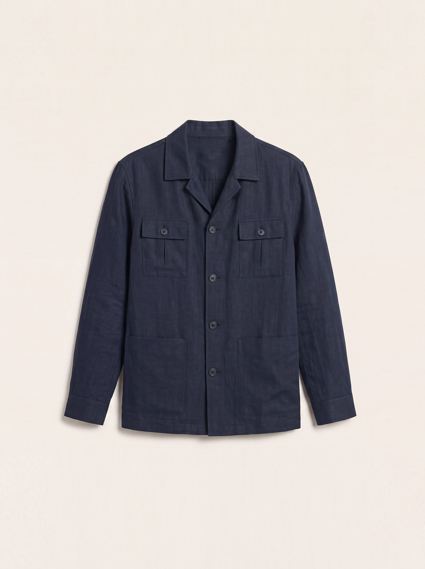 Adrien Silk-Linen Safari Jacket