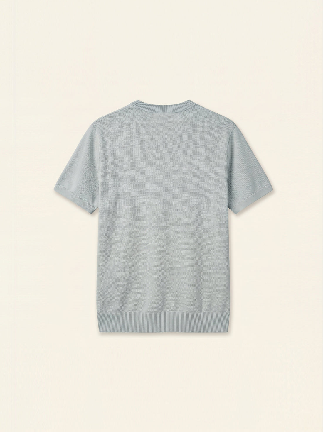 Luca Silk-Cotton Knit Tee (Sea Mist)