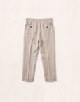 Aurelio Washed Linen Pleated Trousers