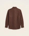 Étienne French Linen Shirt (Espresso Brown)