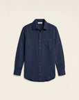 Étienne French Linen Shirt (Blue Navy)