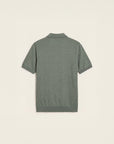 Bastien One-Button Polo (Soft Sage)