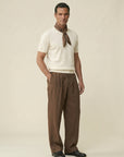Lorenzo Linen Pleated Trousers