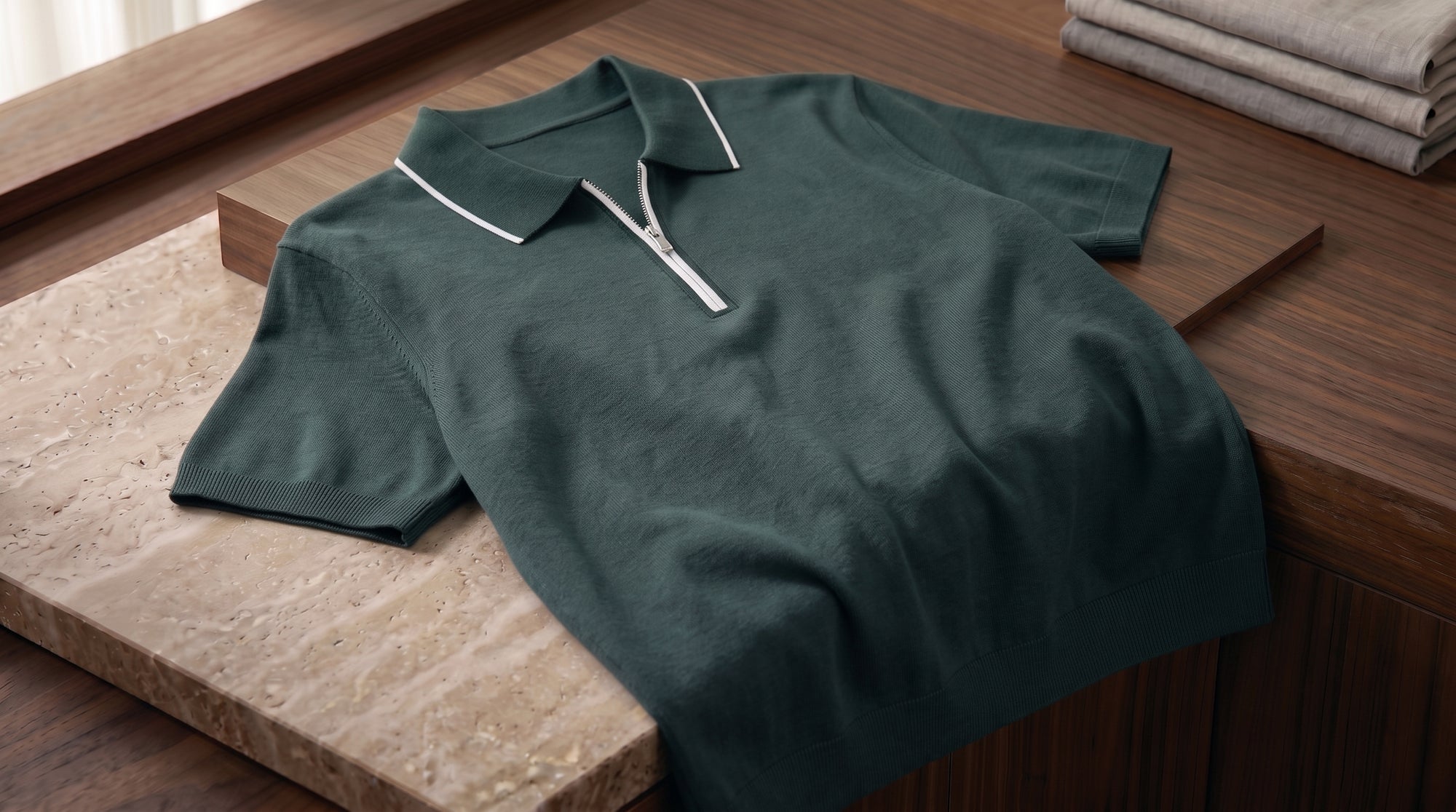 The Riviera Double-Knit Polo