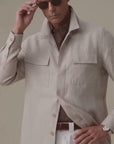 Sébastien Silk-Linen Overshirt
