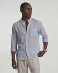 Lorenzo Linen-Cotton Drawstring Trousers